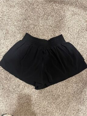 lululemon athletica Black High-Waist Athletic Shorts